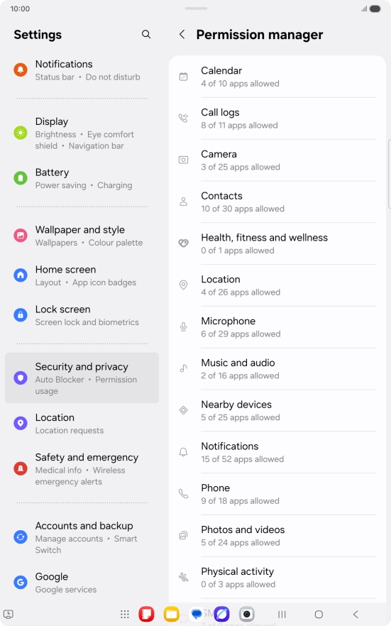 Press the required category. Press the required category.