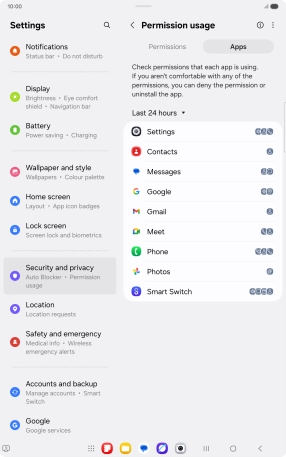 Press the drop down list.