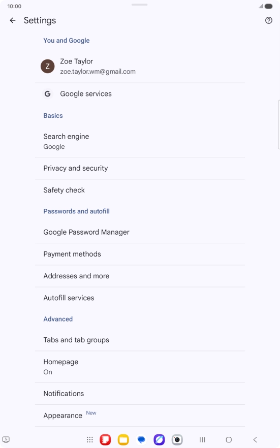 Press Privacy and security. Press Privacy and security.