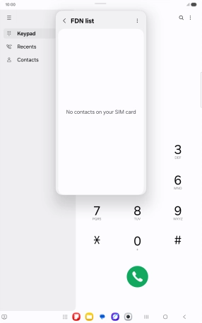 Press the menu icon.