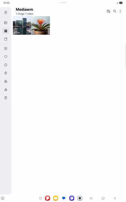 Press and hold the required picture or video. Press and hold the required picture or video.