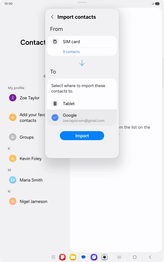 Press Import. Press Import.