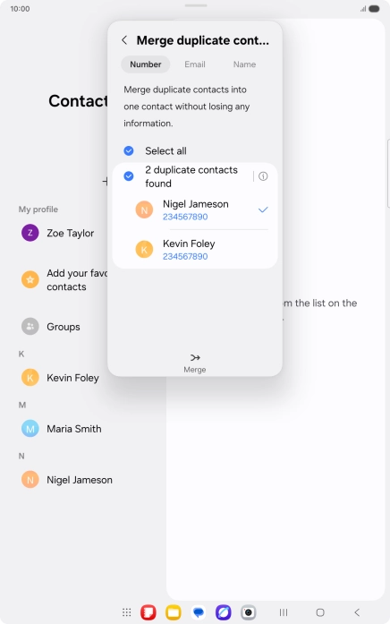 Press Merge. Press Merge.