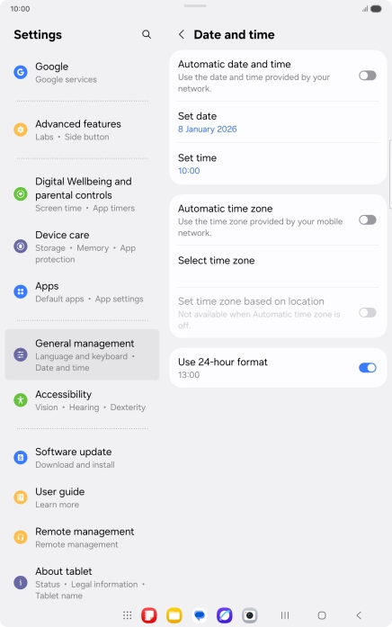 Press the indicator next to Press the indicator next to