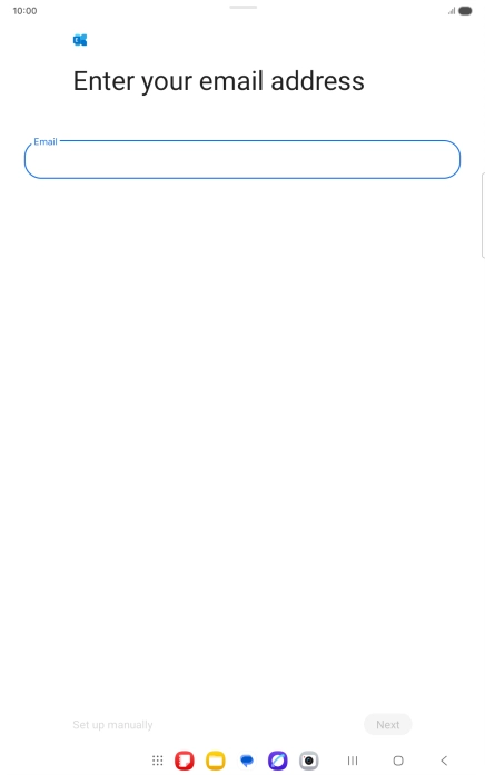 Press the field below 