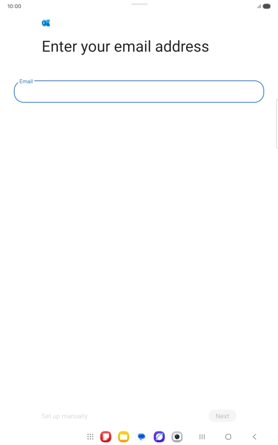 Press the field below 
