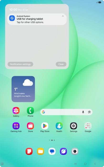 Press Tap for other USB options.. Press Tap for other USB options..