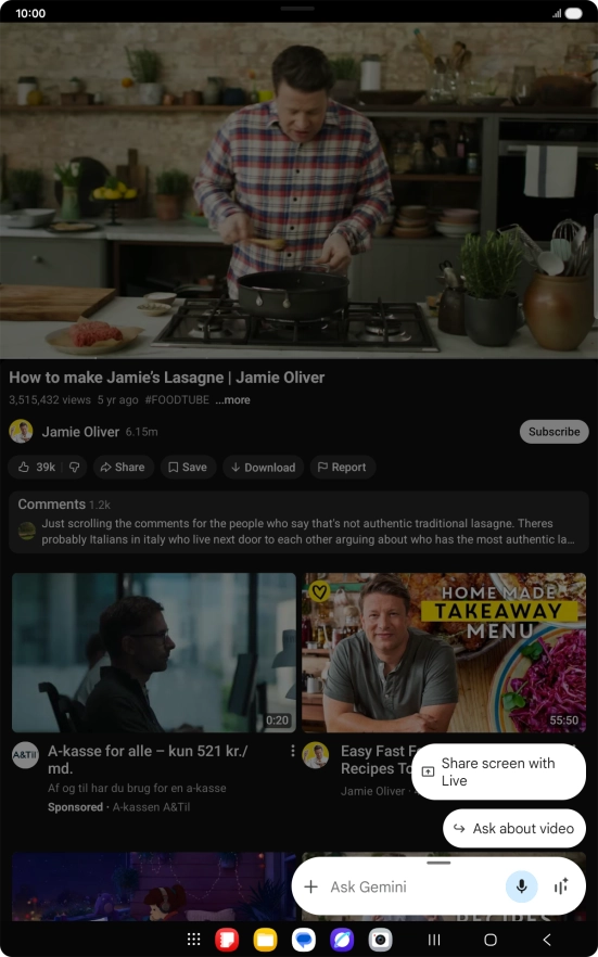 Press Ask about video. Press Ask about video.