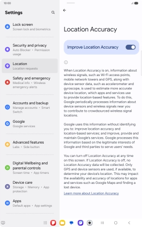 If you press the indicator next to 