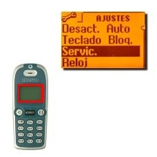 Vaya a Servic. y pulse OK.