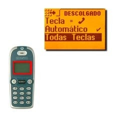Elija Todas Teclas para activar la respuesta con cualquier tecla o Tecla =  para desactivar la respuesta con cualquier tecla y pulse OK.