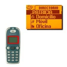 Elija una de las posibilidades Domicilio, Oficina o Móvil.Se llama al número.