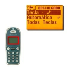 Desactive la respuesta automática: Elija Tecla =  o Todas Teclas y pulse OK.