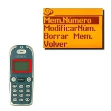 Vaya a Mem. Número y pulse OK.Se guarda el número.