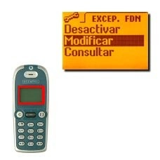 Vaya a Modificar y pulse OK.Introduzca el código PIN2 y pulse OK.Tiene ahora las posibilidades siguientes:Cree el primer nombre y número de la lista, véase 3aAñada un nombre y un número a la lista, véase 3b.Edite un nombre y un número de la lista, véase 3c.Borre un nombre y un número de la lista, véase 3d.