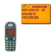 La pantalla muestra Introducir el nombre:.