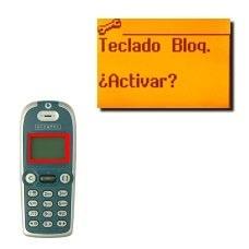 La pantalla muestra Teclado Bloq. ¿Activar? o Teclado Bloq. ¿Desactivar?, dependiendo del ajuste actual.
