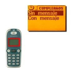 Elija Sin mensaje y pulse OK.Se guarda la alarma.