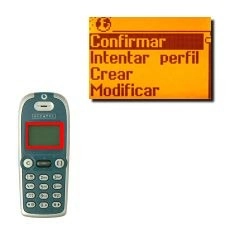 Vaya a Confirmar y pulse OK.La configuración seleccionada se marca con un símbolo de visto bueno.