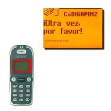 La pantalla muestra ¡Otra vez, por favor!