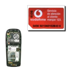 Gire la tarjeta SIM de modo que la esquina biselada de la tarjeta coincida con la esquina biselada del contenedor de la tarjeta SIM. Deslice la tarjeta SIM en su sitio en el contenedor.