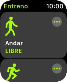Pulsa el ejercicio de entrenamiento deseado para iniciarlo.