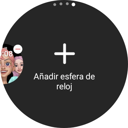 Pulsa Añadir esfera de reloj.