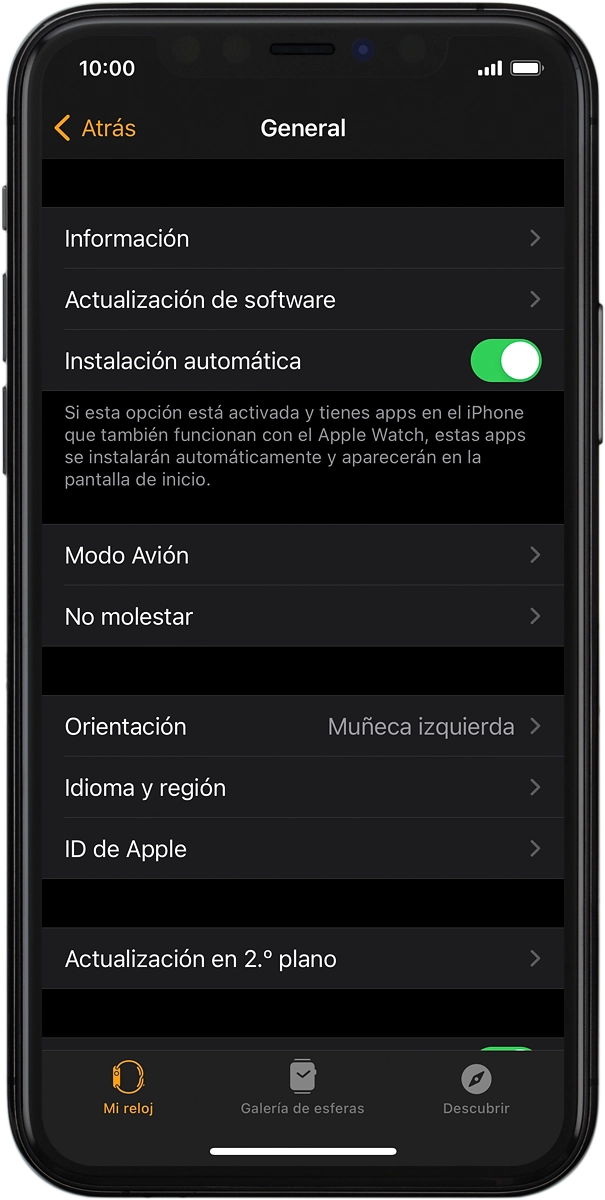 En el teléfono: Pulsa Idioma y región.