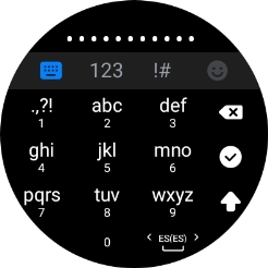 Introduce la contraseña de la red Wi-Fi y pulsa el icono de aceptar.