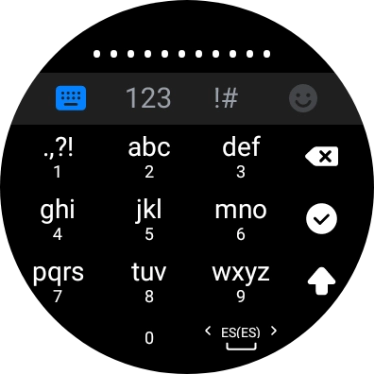 Introduce la contraseña de la red Wi-Fi y pulsa el icono de aceptar.