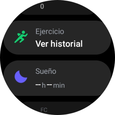 Pulsa Ejercicio.