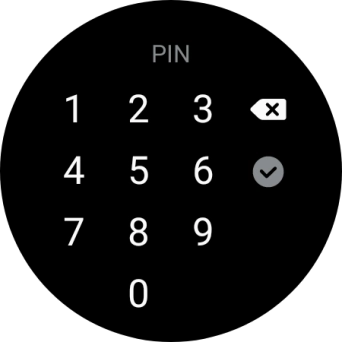 Introduce un código PIN y sigue las indicaciones de la pantalla para crear un código PIN como código de seguridad.