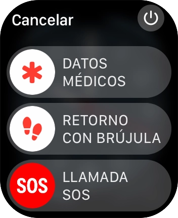 Pulsa el icono de apagar.