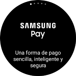 Pulsa el botón de retroceso durante unos instantes para activar Samsung Pay.