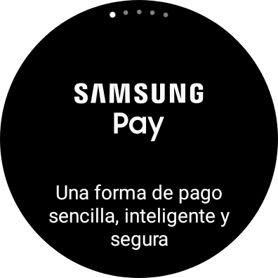 Pulsa el botón de retroceso durante unos instantes para activar Samsung Pay.