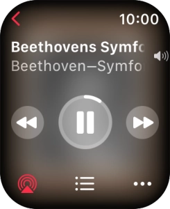 Gira la Digital Crown para seleccionar el volumen deseado.