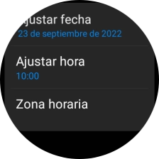 Pulsa Ajustar hora. Pulsa Ajustar hora.