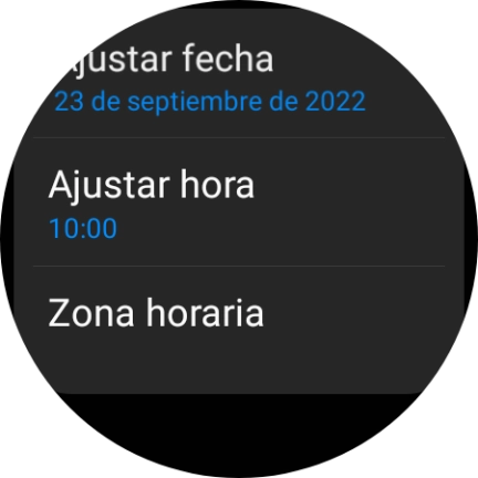 Pulsa Ajustar hora. Pulsa Ajustar hora.