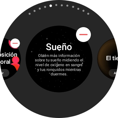 Pulsa el icono de eliminar widgets.