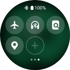 Pulsa el icono de modo de avión para activar o desactivar la función.
