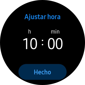 Gira el bisel hacia la derecha o la izquierda para poner el reloj en hora.