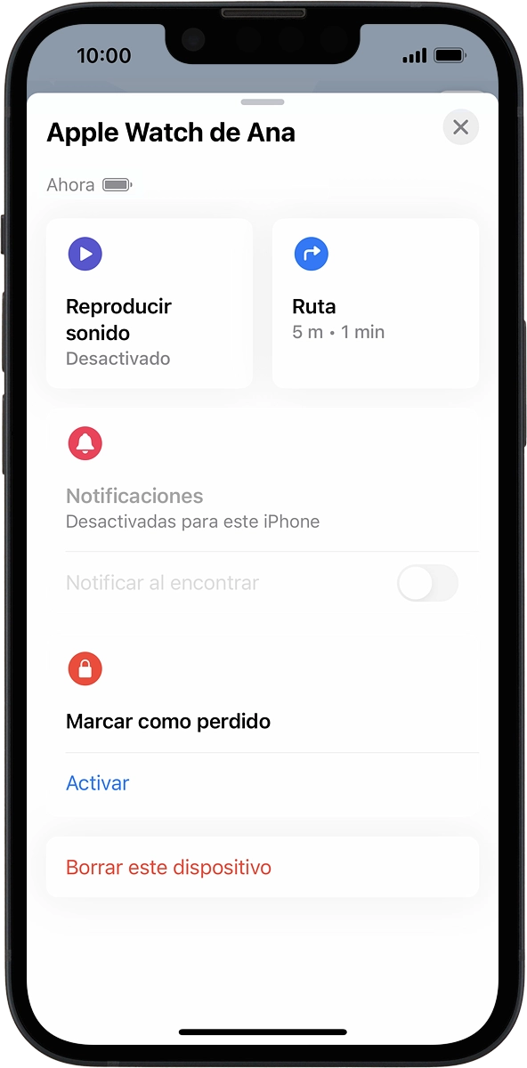En el teléfono: Pulsa Reproducir sonido.
