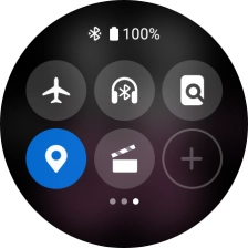 Pulsa el icono de modo de avión para activar o desactivar la función.