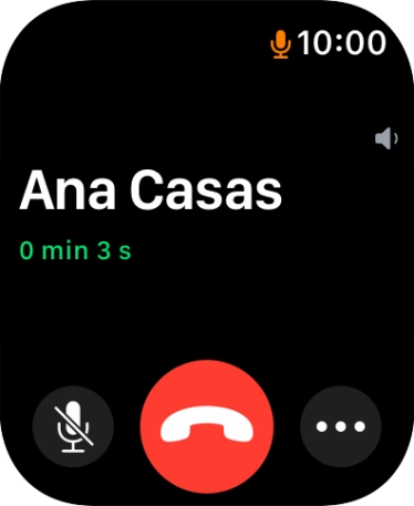 Pulsar el icono de finalizar llamadas para terminar la llamada y regresar a la pantalla de inicio.
