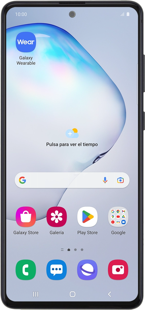 En el teléfono: Pulsa Galaxy Wearable.