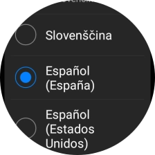 Pulsa el idioma deseado.