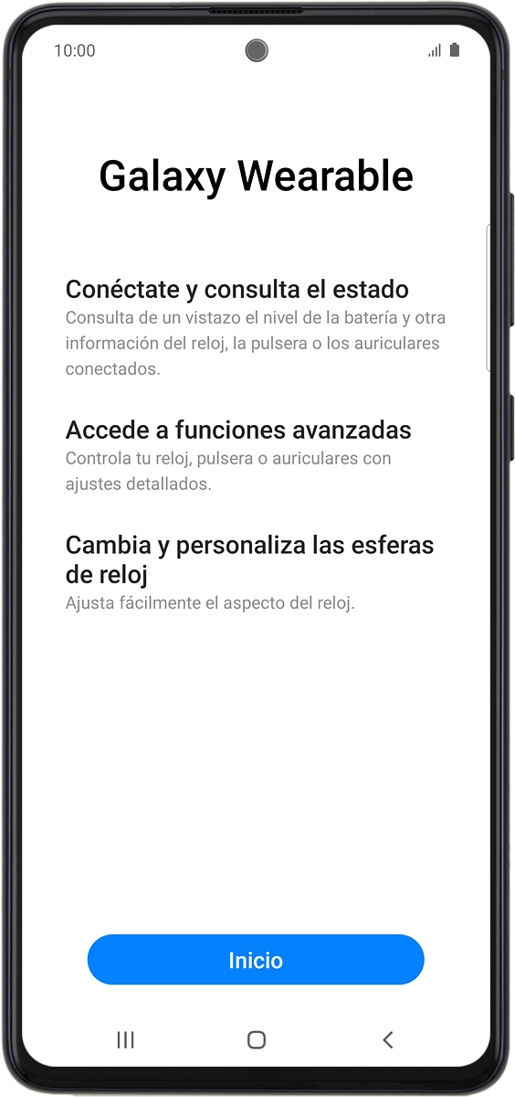 En el teléfono: Pulsa Inicio.