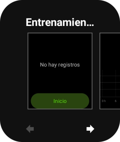 Desliza el dedo hacia la izquierda por la pantalla.