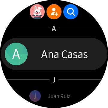 Pulsa el contacto deseado.