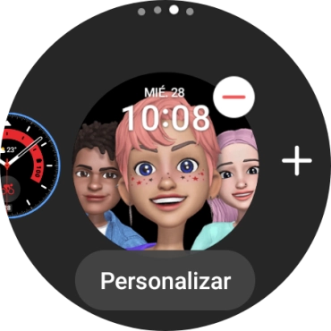 Pulsa la esfera que deseas añadir.